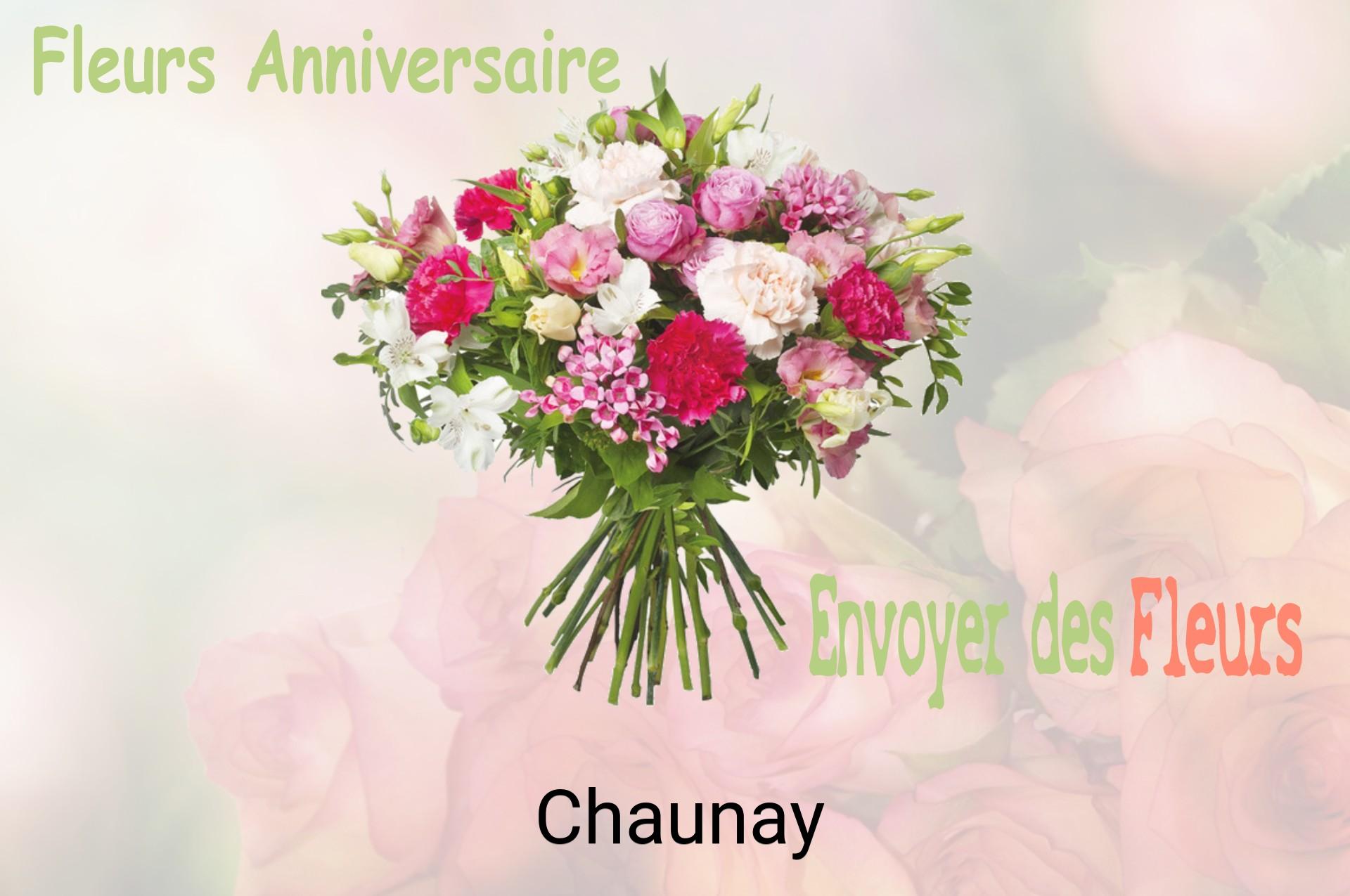 Bouquet de fleurs d’anniversaire livré à Chaunay